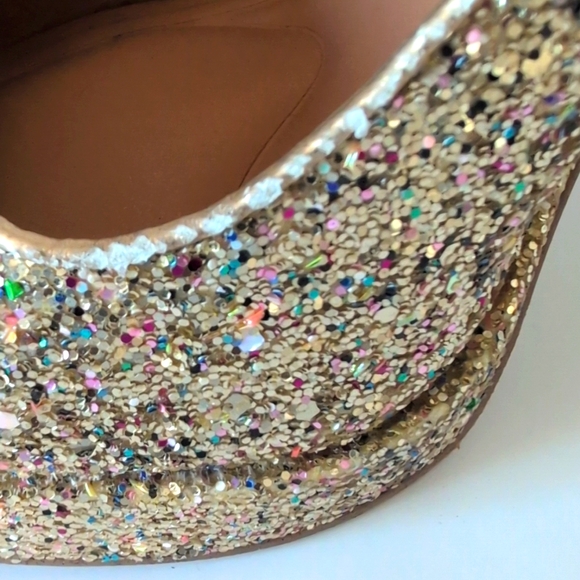 JESSICA SIMPSON Glynis-P Block Heel Sequin Pumps - Picture 9 of 10